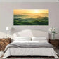 Golden Sunset Mountain Wall Art Canvas Office Home Room Framed 80x45cm