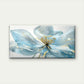 Blue Flower Abstract Wall Art Canvas Office Home Room Framed 120x60cm