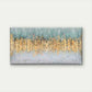 Abstract in Golden And Teal Wall Art Canvas Office Home Room Framed 80x45cm