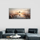 Plane Flew Water Pathway Wall Art Canvas Office Home Room Framed 80x45cm
