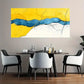 Yellow White Blue Marble Décor Wall Art Canvas Office Home Room Framed 120x60cm