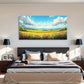 Vibrant Spring Flowers Mount Wall Art Canvas Office Home Room Framed 120x60cm