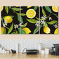 3pcs Lemon Fruits Floral Pattern Metal Print Ready to Hang Art