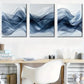 3pcs Modern Art Abstract Geometric Lines Metal Print Ready to Hang Art