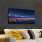 Starry Sky with Continuous Snow Wall Art Canvas Office Home Room Framed 120x60cm