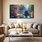 Serene Waterfall Landscape Wall Art Canvas Office Home Room Framed 120x60cm