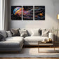 3pcs Colorful Sea Creatures Design Wall Art Set Canvas Framed 40x60cm - High Quality Print 100% Australian Made Wall Canvas Ready to Hang