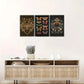 3pcs Animal Art Print Gothic Art Print Beige Metal Print Ready to Hang Art