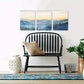 3pcs  Sunrise Fog Forest Forest Forest Metal Print Ready to Hang Art