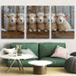 3pcs Rustic Sheep Farmhouse Animal Design Metal Print Ready to Hang Art