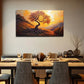 Vibrant Landscape Sunset Hues Wall Art Canvas Office Home Room Framed 120x60cm
