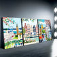 3pcs Amsterdam & Tulip Canvas Art  Canvas Framed 40x60cm - High Quality Print 100% Australian Made Wall Canvas Ready to Hang