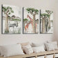 3pcs African Animals Jungle Theme Wall Art Set Canvas Framed 40x60cm - High Quality Print 100% Australian Made Wall Canvas Ready to Hang