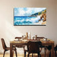 Dreamy Coastal Beach Scene Wall Art Canvas Office Home Room Framed 120x60cm