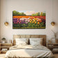 Vibrant Tulip Field Rolling Wall Art Canvas Office Home Room Framed 120x60cm