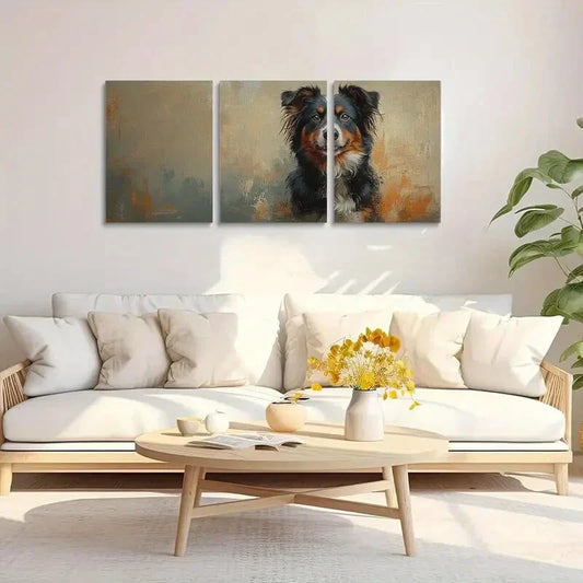 3pcs Adorable Dog Metal Print Ready to Hang Art