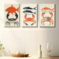 3pcs Art Of Crab & Bluefin Tuna Design Canvas Framed 40x60cm - High Quality Print 100% Australian Made Wall Canvas Ready to Hang