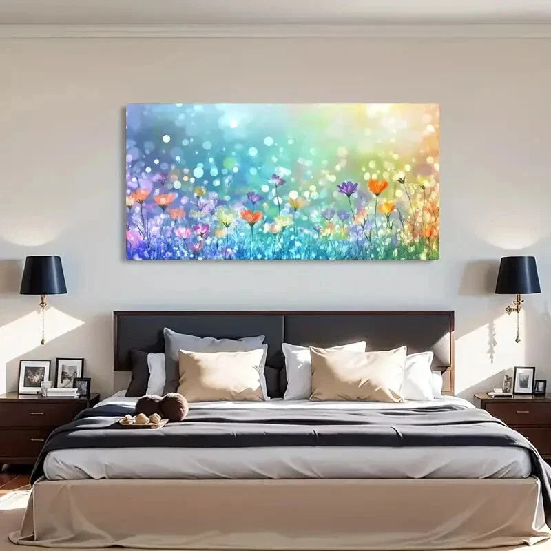 Abstract Flower Modern Décor Wall Art Canvas Office Home Room Framed 120x60cm