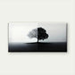 Black White Tree Silhouette Wall Art Canvas Office Home Room Framed 120x60cm