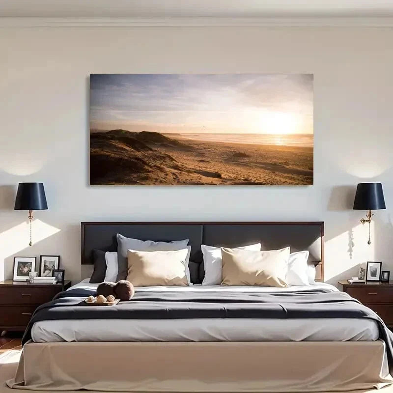 Natural Landscape Ocean Seaside Wall Art Canvas Office Home Room Framed 80x45cm