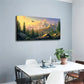 Mountains & Golden Sunset Décor Wall Art Canvas Office Home Room Framed 120x60cm