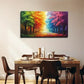 Dreamy Forest Deco Wall Art Canvas Office Home Room Framed 120x60cm