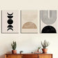 3pcs Modern Geometric Abstract Stripes Pattern  Wall Art Set Canvas Framed 40x60cm - High Quality Print 100% Australian Made Wall Canvas Ready to Hang