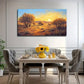 Desert Sunset Suitable Wall Art Canvas Office Home Room Framed 80x45cm