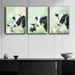 3pcs Charming Calf & Friends Metal Print Ready to Hang Art