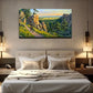 Intricate Mountain Road Cycling Wall Art Canvas Office Home Room Framed 120x60cm