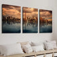 3pcs Canadian City Architecture Landscape Wall Art Set Canvas Framed 40x60cm - High Quality Print 100% Australian Made Wall Canvas Ready to Hang