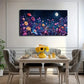 Starry Sky & Vibrant Floral Wall Art Canvas Office Home Room Framed 120x60cm