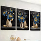 3pcs Modern and fashionable flower potted   Wall Art Set Canvas Framed 40x60cm - High Quality Print 100% Australian Made Wall Canvas Ready to Hang