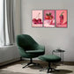 3pcs Tribute to Disco Ball Pepper Cherry Fruit Metal Print Ready to Hang Art