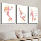3pcs Pink and Golden Mermaid Wall Art Set Canvas Framed 40x60cm - High Quality Print 100% Australian Made Wall Canvas Ready to Hang