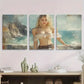 3pcs Serene Coastal Beauty Metal Print Ready to Hang Art