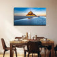 Romantic Coastal Wall Art Canvas Office Home Room Framed 80x45cm