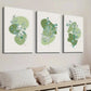 3pcs Abstract Geometric Shapes Botanical Leaves Wall Art Set Canvas Framed 40x60cm - High Quality Print 100% Australian Made Wall Canvas Ready to Hang