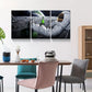 3pcs Astronauts Drinking Beer Metal Print Ready to Hang Art