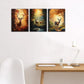 3pcs Autumn Nature Landscape Metal Print Ready to Hang Art