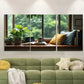3pcs Bangalore Monsoon Cozy Indian Art Print Metal Print Ready to Hang Art