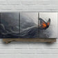 3pcs Abstract Butterfly Modern Black & Golden Metal Print Ready to Hang Art