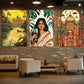 3pcs Fashionable Women Architecture And Landscape Metal Print Ready to Hang Art