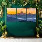 3pcs Annapurna Range Himalayas Silhouette Canvas Framed 40x60cm - High Quality Print 100% Australian Made Wall Canvas Ready to Hang
