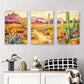 3pcs Vibrant Cactus & Succulent Design, Metal Print Ready to Hang Art