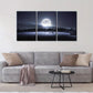 3pcs Mystical Mist and Rise of Moon Metal Print Ready to Hang Art