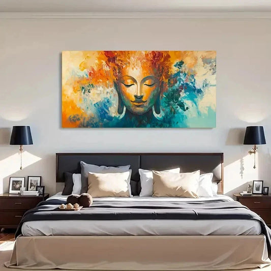 Spiritual Meditation Abstract Wall Art Canvas Office Home Room Framed 120x60cm
