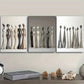 3pcs Paintings with Ceramic Figurines Wall Art Set Canvas Framed 40x60cm - High Quality Print 100% Australian Made Wall Canvas Ready to Hang