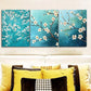 3pcs Green And White Blooming Almond Trees  Wall Art Set Canvas Framed 40x60cm - High Quality Print 100% Australian Made Wall Canvas Ready to Hang