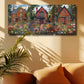 3pcs Victorian House with Vibrant Florals Metal Print Ready to Hang Art